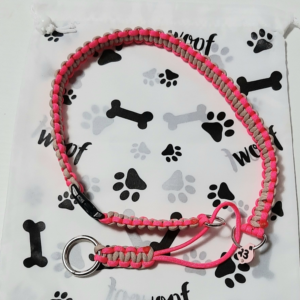 Paracord Dog Collar Limited Slip Training w/ YKK Buckle